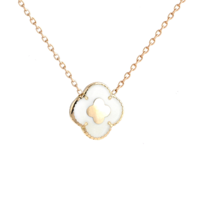 گردنبند طلا زنانه بان گالری مدل ونکلیف گوارسه گل دار گردنبند طلا زنانه بان گالری مدل ونکلیف گوارسه گل دار