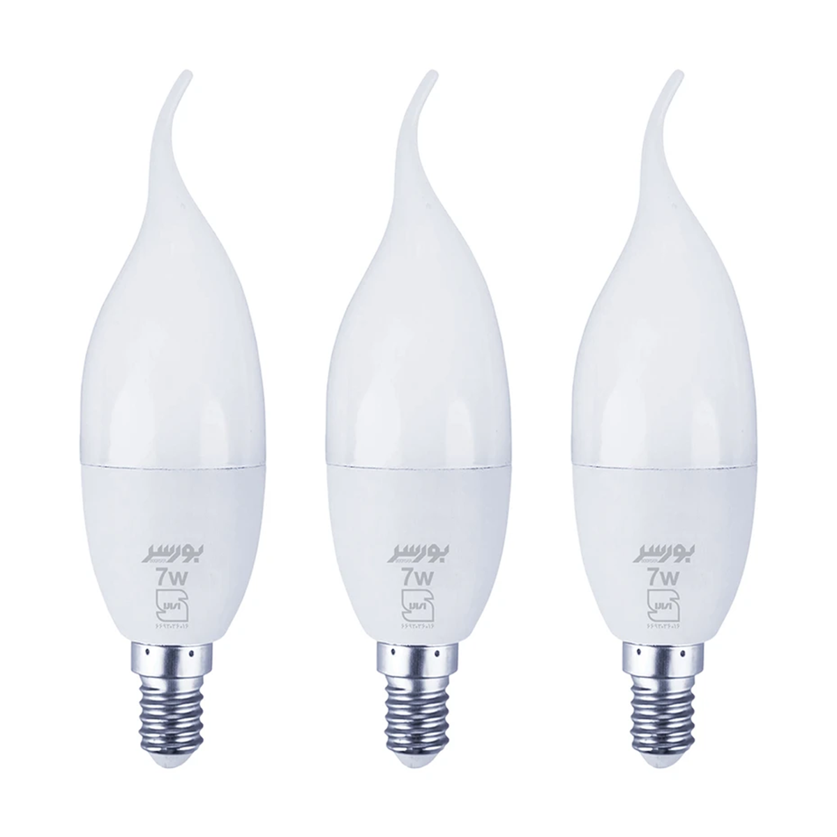 لامپ LED اشکی 7 وات بورسر مدل CL37 پایه E14 پک 3 عدد لامپ LED اشکی 7 وات بورسر مدل CL37 پایه E14 پک 3 عدد