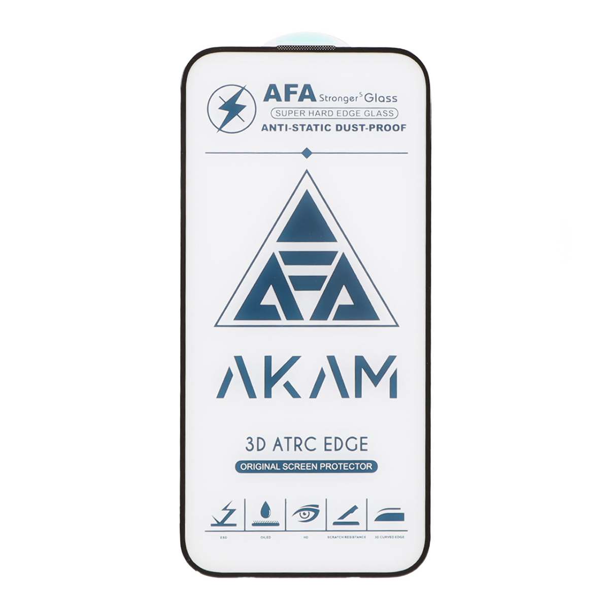 محافظ صفحه نمایش شیشه ای گوشی اپل iPhone 16 آکام مدل Full Cover ESD محافظ صفحه نمایش شیشه ای گوشی اپل iPhone 16 آکام مدل Full Cover ESD