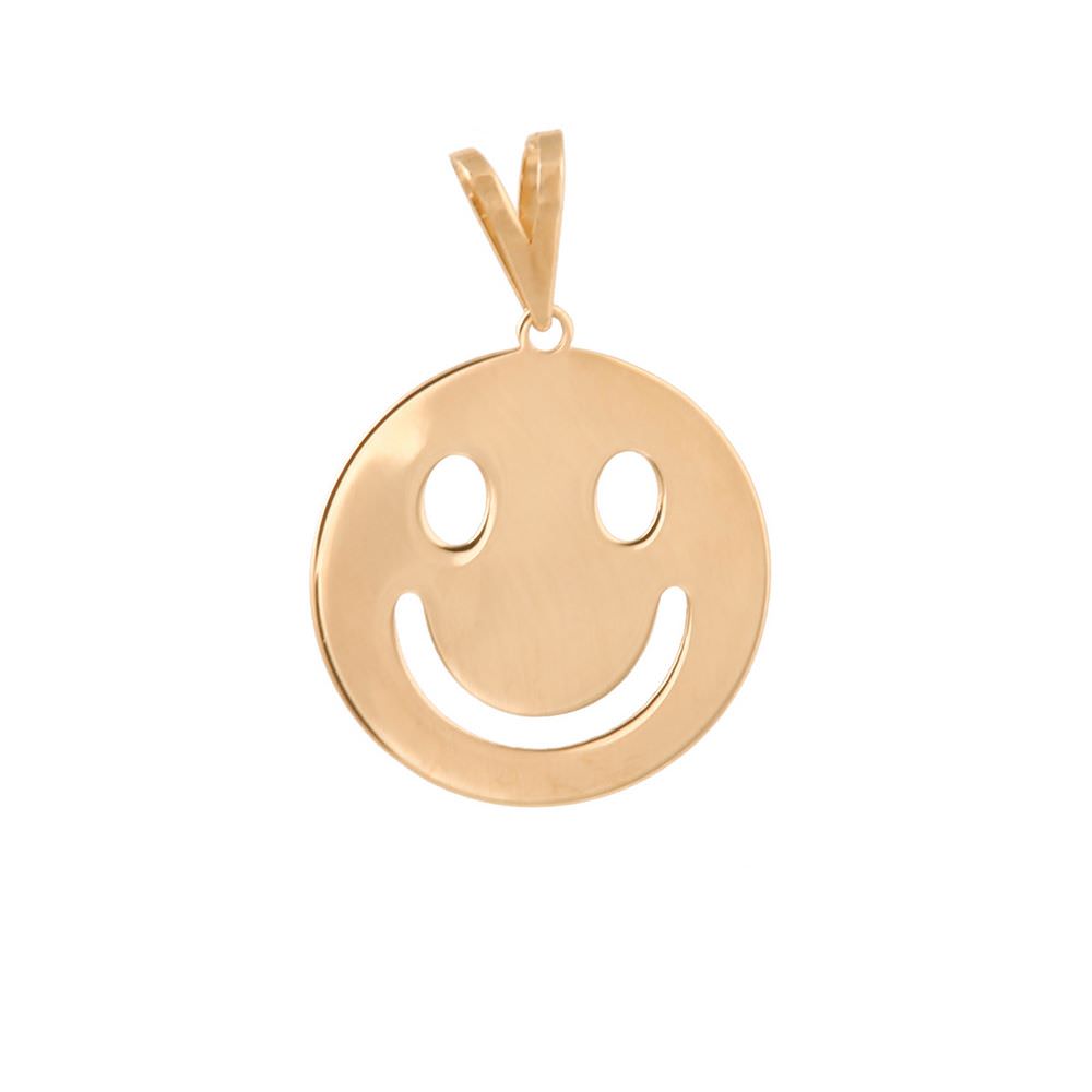 پلاک طلا زنانه طلا 18عیار طرح ایموجی لبخند پلاک طلا زنانه طلا 18عیار طرح ایموجی لبخند