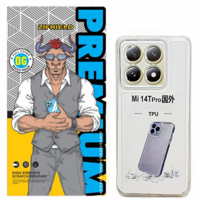 کاور گوشی شیائومی 14T Pro زیفرند مدل ژله ای محافظ لنز دار