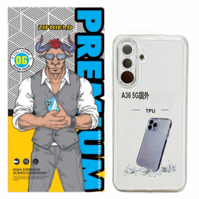 کاور گوشی سامسونگ Galaxy A36 5G زیفرند مدل ژله ای محافظ لنز دار