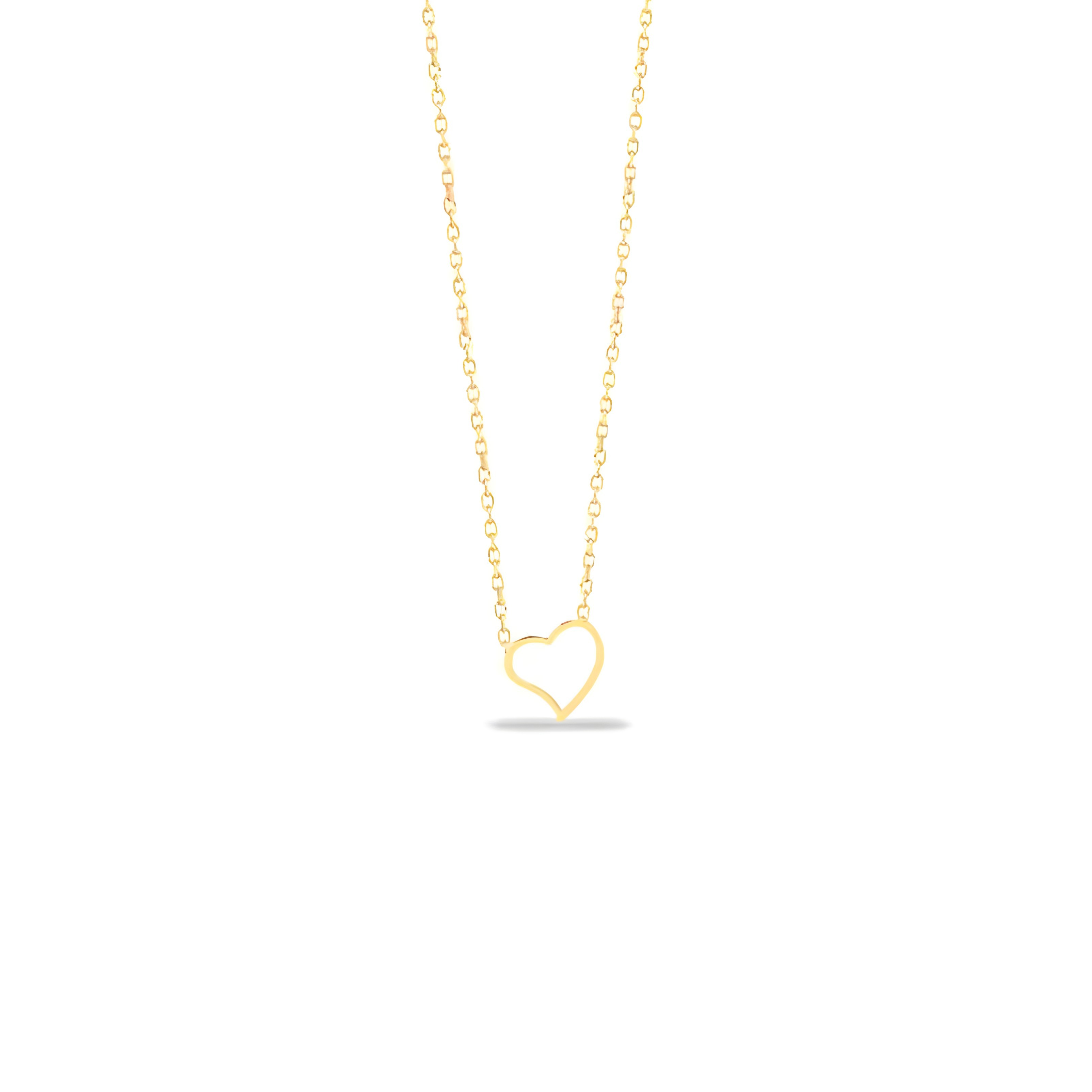 گردنبند طلا 18 عیار زنانه قو طلایی طرح قلب آناهیتا گردنبند طلا 18 عیار زنانه قو طلایی طرح قلب آناهیتا