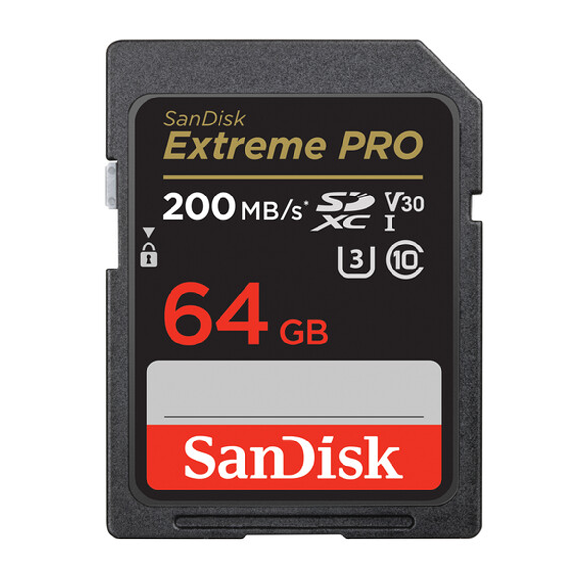 کارت حافظه SDXC سن دیسک مدل Extreme Pro V30 کلاس 10 استاندارد UHS-I U3 سرعت 200mbps ظرفیت 64 گیگابایت کارت حافظه SDXC سن دیسک مدل Extreme Pro V30 کلاس 10 استاندارد UHS-I U3 سرعت 200mbps ظرفیت 64 گیگابایت