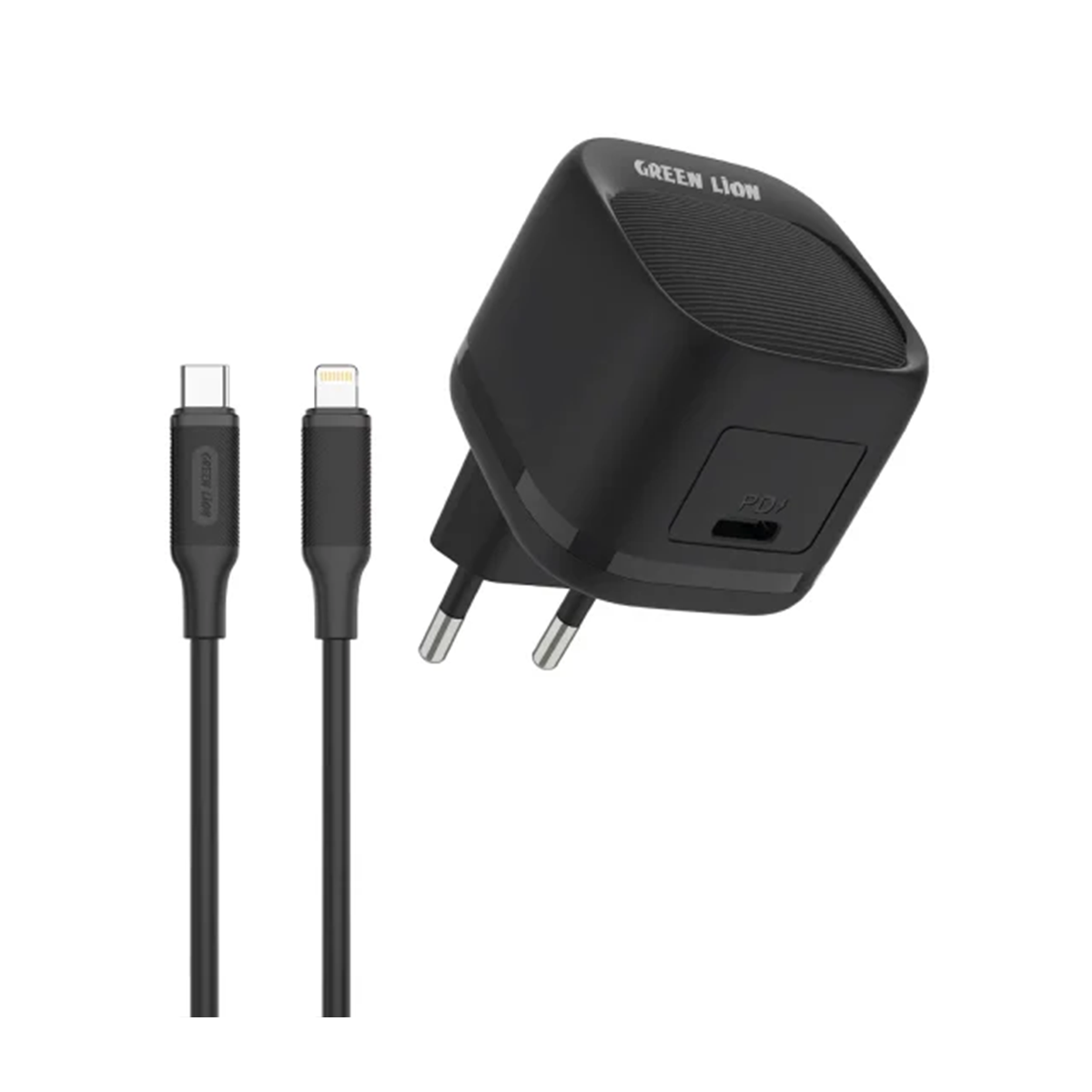 شارژر دیواری گرین لاین مدل GNPD20ECLWCBK به همراه کابل تایپ سی به لایتنینگ شارژر دیواری گرین لاین مدل GNPD20ECLWCBK به همراه کابل تایپ سی به لایتنینگ