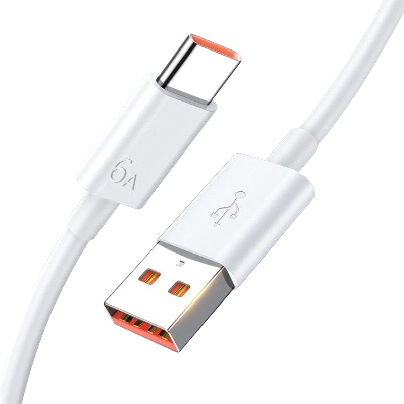 کابل تبدیل USB-C مدل 6A طول 1 متر کابل تبدیل USB به USB-C مدل 6A طول 1 متر
