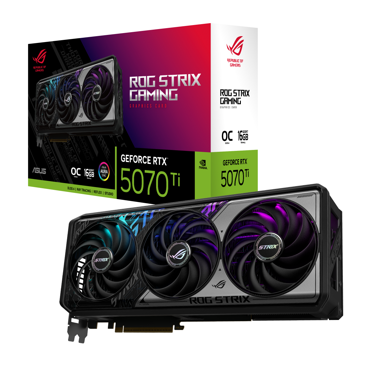 کارت گرافیک ایسوس مدل ROG Strix GeForce RTX 5070 Ti 16GB OC Edition کارت گرافیک ایسوس مدل ROG Strix GeForce RTX 5070 Ti 16GB OC Edition