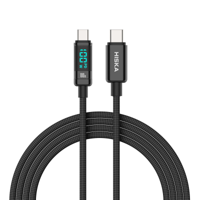 کابل دو سر تایپ سی هیسکا مدل LX-20CC طول 1 متر کابل تبدیل USB-C به USB-C هیسکا مدل LX-20CC طول 1 متر