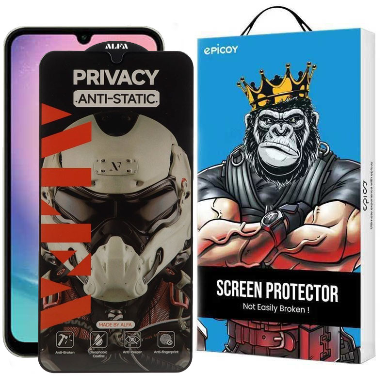 محافظ صفحه نمایش حریم شخصی گوشی سامسونگ Galaxy A15 اپیکوی مدل Alpha