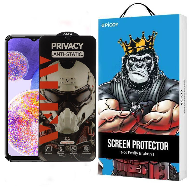 محافظ صفحه نمایش حریم شخصی گوشی سامسونگ Galaxy A12 اپیکوی مدل Alpha