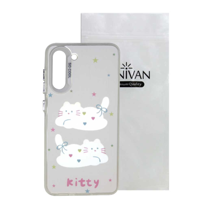 کاور گوشی سامسونگ Galaxy S21 FE سانیوان مدل فانتزی طرح گربه