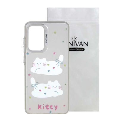 کاور گوشی سامسونگ Galaxy A13 4G - 5G سانیوان مدل فانتزی طرح گربه Kitty