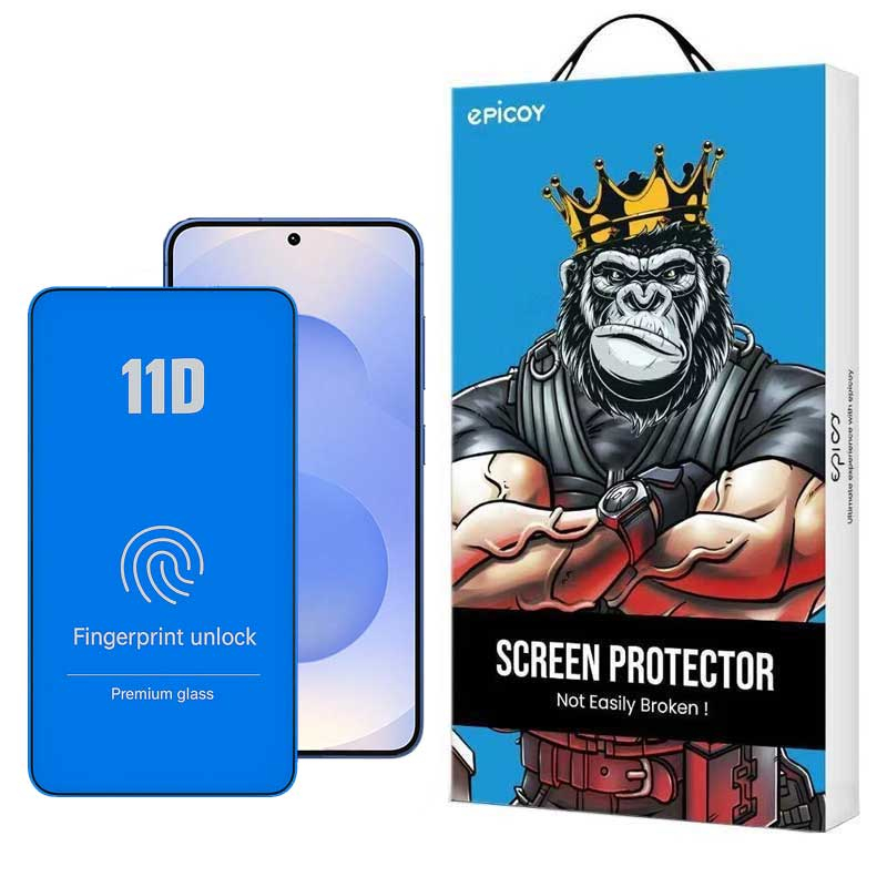 محافظ صفحه نمایش 11D گوشی سامسونگ Galaxy S25 اپیکوی مدل Blue ESD