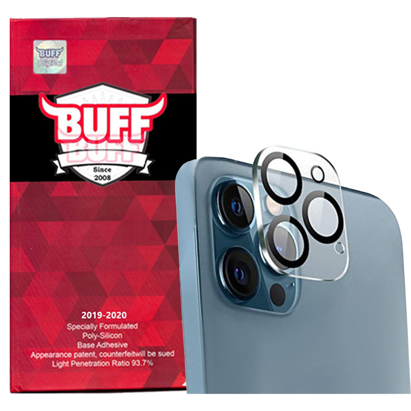 محافظ لنز دوربین گوشی اپل iPhone 12 Pro Max بوف مدل 3D Plus