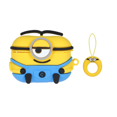 کاور مدل مینیون مناسب برای کیس اپل Airpod pro - Airpod pro 2 به همراه آویز