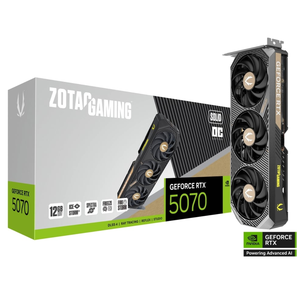 کارت گرافیک زوتک مدل GAMING GeForce RTX 5070 SOLID OC 12GB کارت گرافیک زوتک مدل GAMING GeForce RTX 5070 SOLID OC 12GB