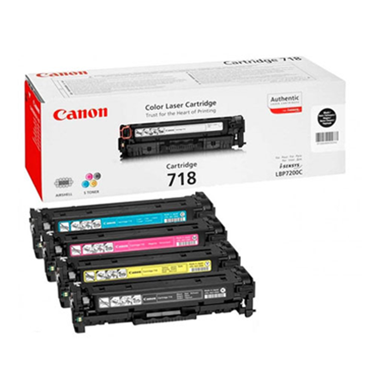 ست رنگی کارتریج کانن مدل 718 ست رنگی کارتریج کانن مدل 718