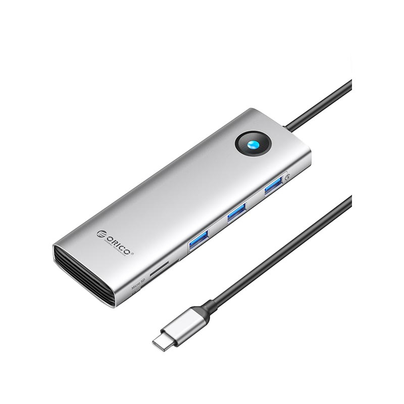 هاب 9 پورت usb-C اوریکو مدل PW11-9P هاب 9 پورت usb-C اوریکو مدل PW11-9P