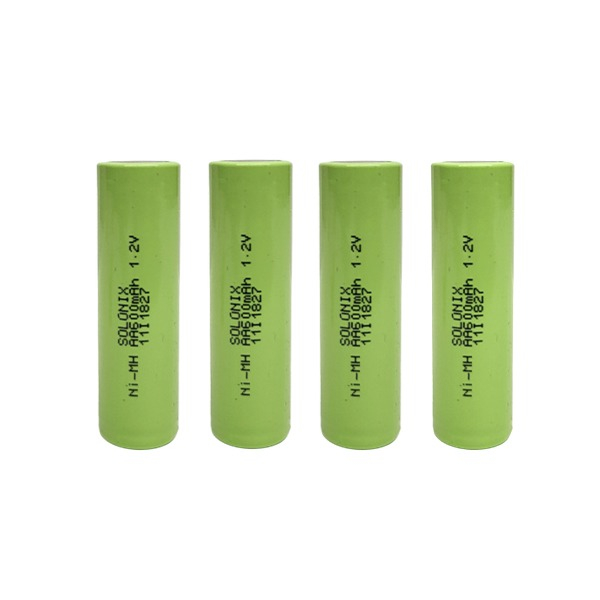 باتری قلمی قابل شارژ سولونیکس مدل صنعتی 600mAh سرتخت بسته 4 عددی باتری قلمی قابل شارژ سولونیکس مدل صنعتی 600mAh سرتخت بسته 4 عددی