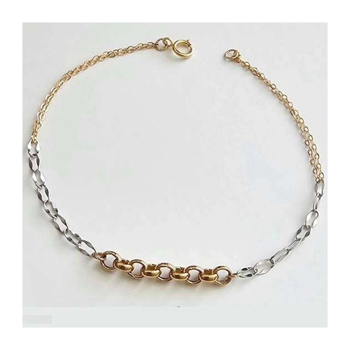 دستبند طلا زنانه اپال گلد مدل مینیمال رولو 0122 دستبند طلا زنانه اپال گلد مدل مینیمال رولو 0122