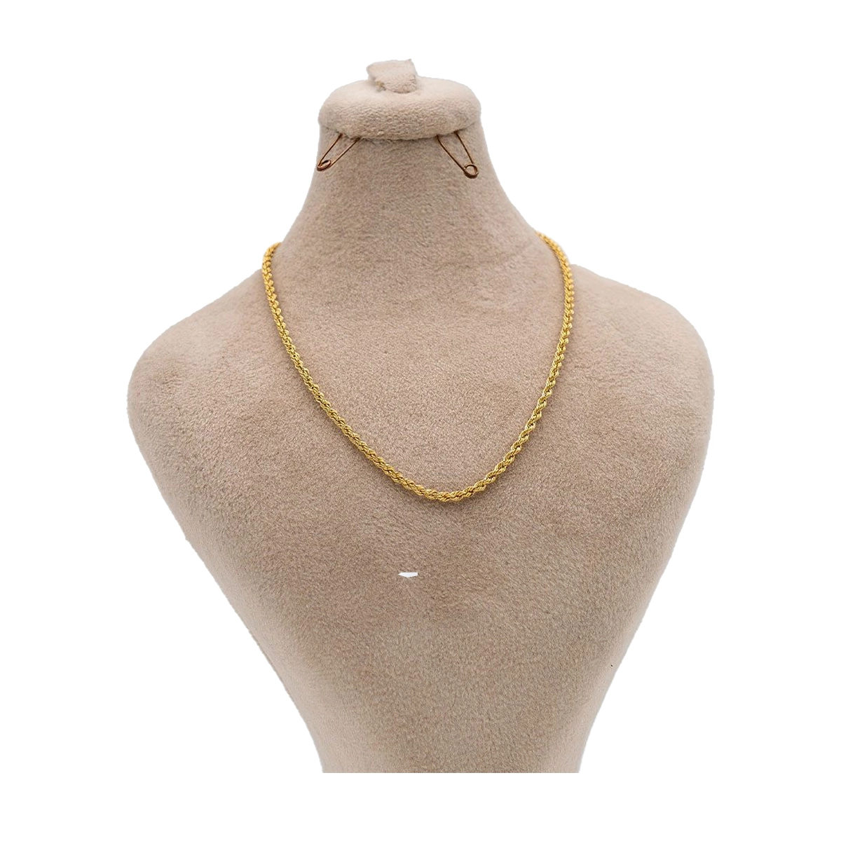 زنجیر طلا زنانه گالری طلا عرفان مدل طنابی طول 40 سانتی متر زنجیر طلا زنانه گالری طلا عرفان مدل طنابی طول 40 سانتی متر