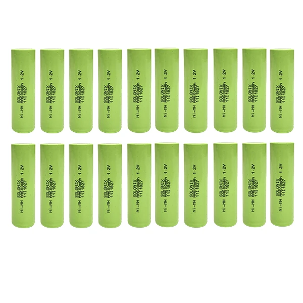 باتری قلمی شارژی سولونیکس Ni-MH مدل صنعتی بسته 20 عددی باتری قلمی شارژی سولونیکس Ni-MH مدل صنعتی بسته 20 عددی