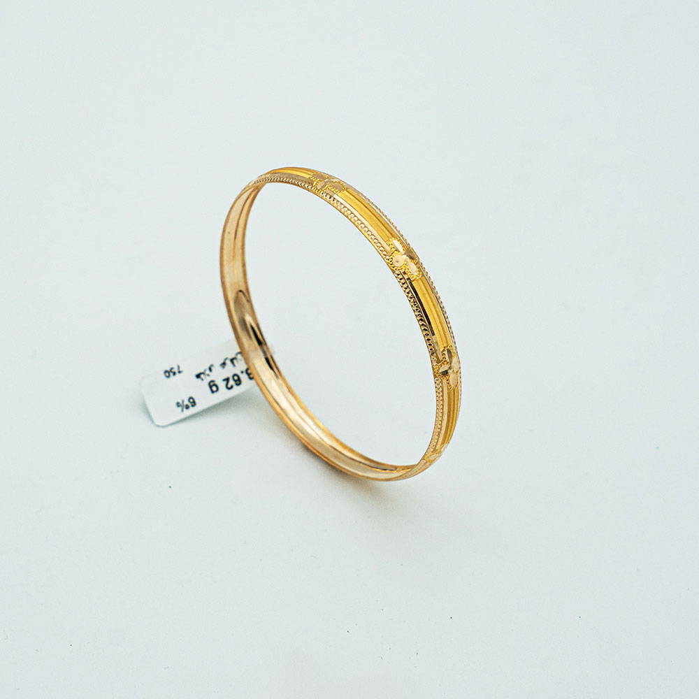 النگو طلا 18 عیار گالری طلا عرفان مدل آرسو کد 4065 النگو طلا 18 عیار گالری طلا عرفان مدل آرسو کد 4065