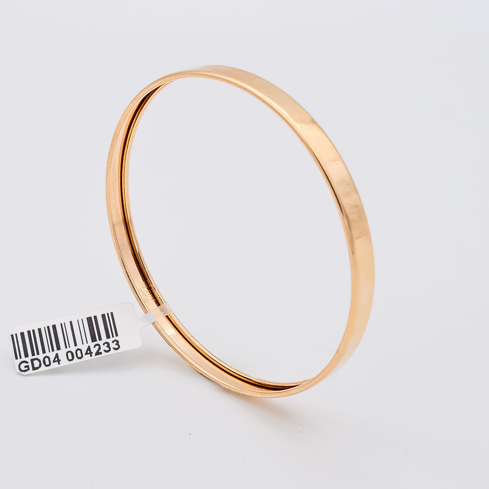 النگو طلا 18 عیار گالری طلا عرفان مدل آینه ای پهن 4میل کد4256 النگو طلا 18 عیار گالری طلا عرفان مدل آینه ای پهن 4میل کد4256