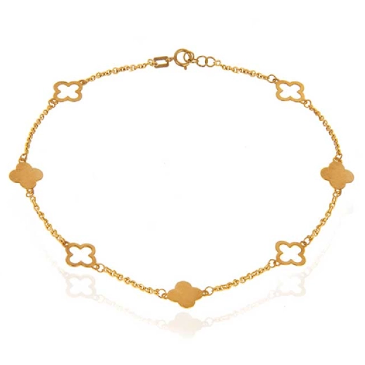 دستبند طلا 18 عیار زنانه اپال گلد مدل ونکلیف 0083 دستبند طلا 18 عیار زنانه اپال گلد مدل ونکلیف 0083