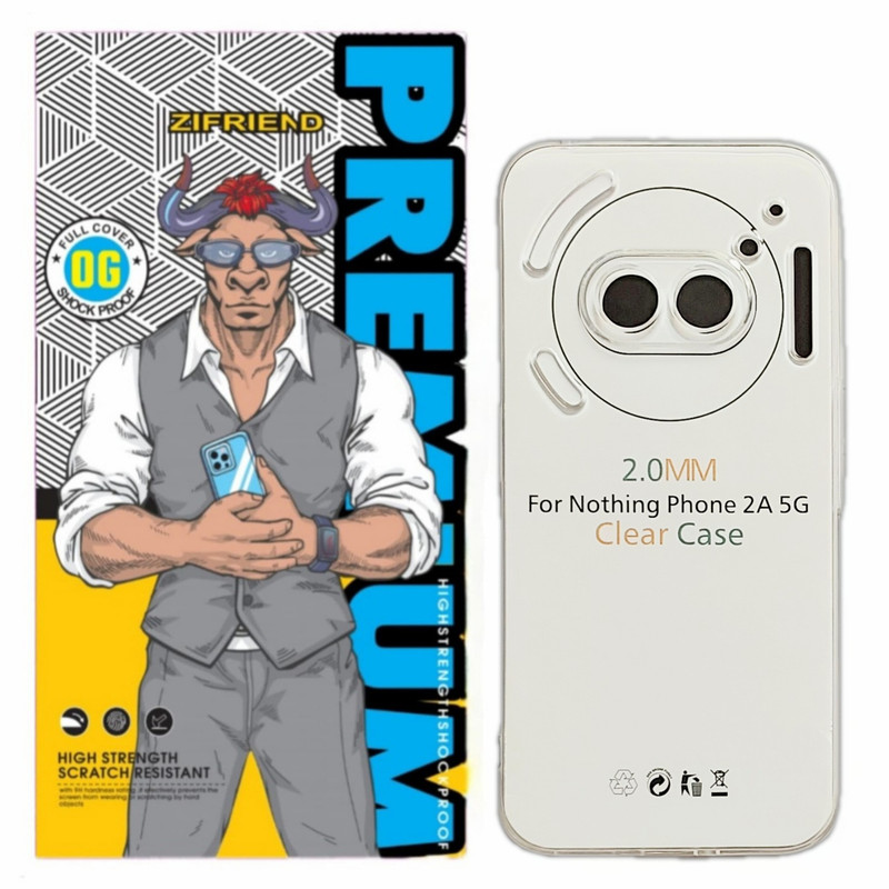 کاور زیفرند مدل ژله ای محافظ لنز دار مناسب برای گوشی موبایل ناتینگ Phone 2A