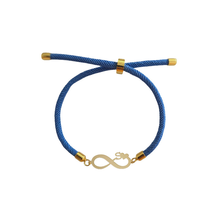 دستبند طلا 18 عیار زنانه شمیم گلد گالری طرح بینهایت و حرف S کد H33 دستبند طلا 18 عیار زنانه شمیم گلد گالری طرح بینهایت و حرف S کد H33