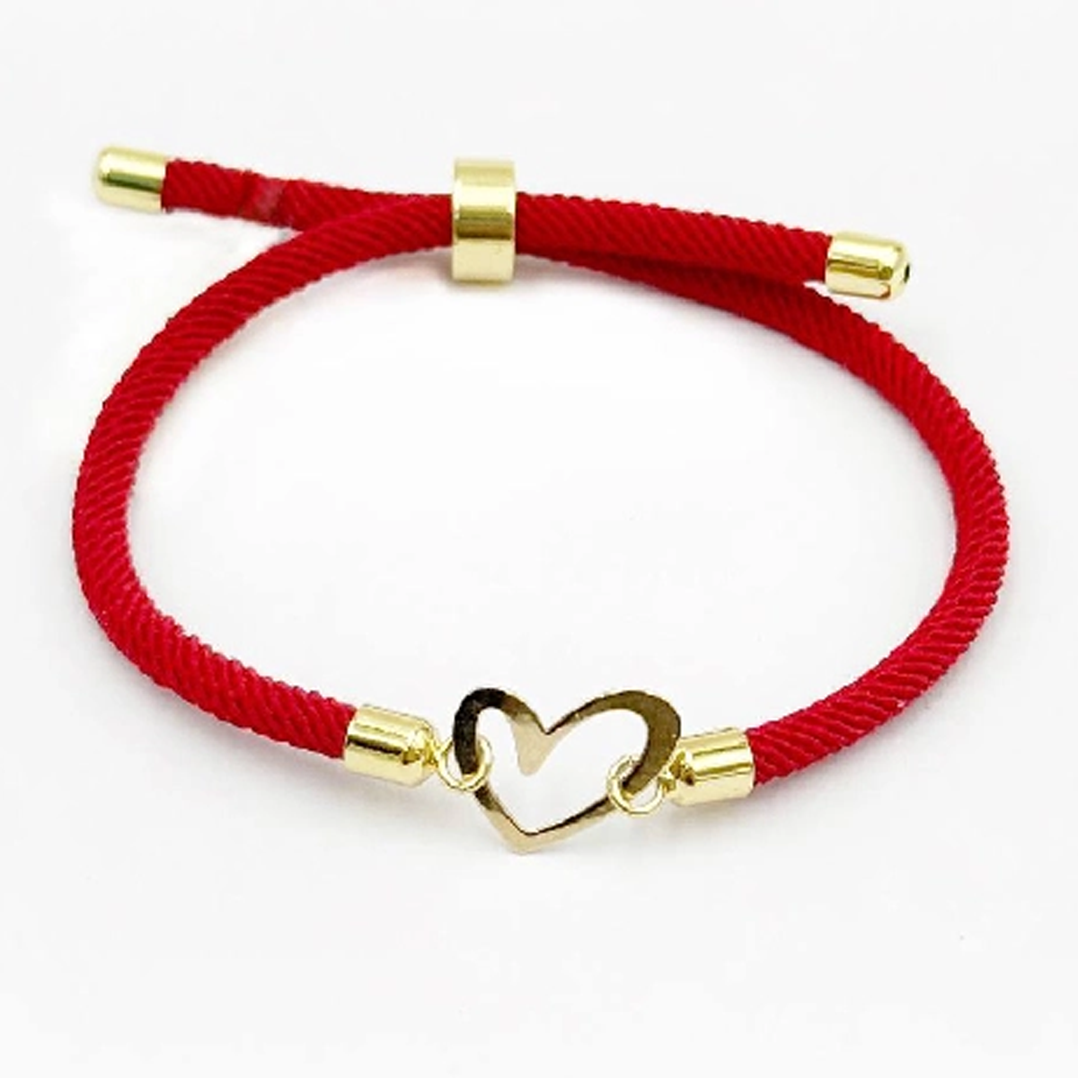 دستبند طلا 18 عیار زنانه اپال گلد مدل قلب دفرمه دستبند طلا 18 عیار زنانه اپال گلد مدل قلب دفرمه