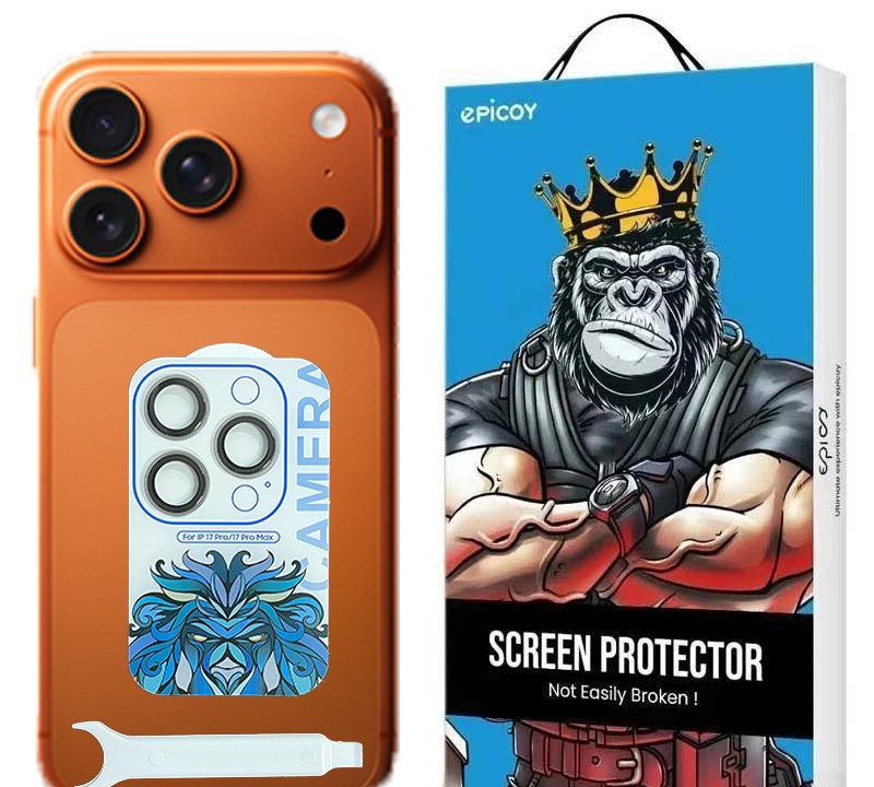 محافظ لنز دوربین اپیکوی مدل Lion ColorLenz مناسب برای گوشی موبایل اپل iPhone 17 Pro Max / 17 Pro