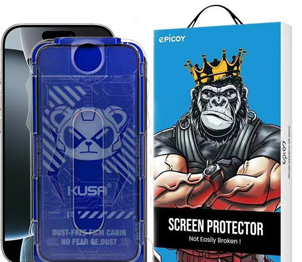 محافظ صفحه نمایش اپیکوی مدل Kusa Easy install Kit مناسب برای گوشی موبایل اپل iPhone 16 Pro Max