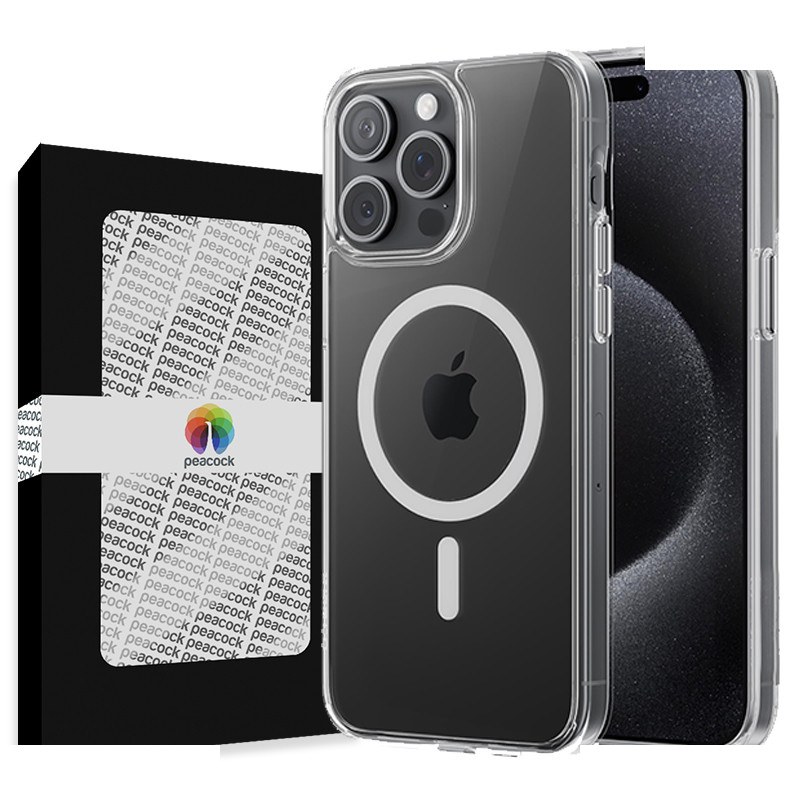 کاور گوشی موبایل اپل iPhone 15 Pro پیکوک مدل Clear Magsafe