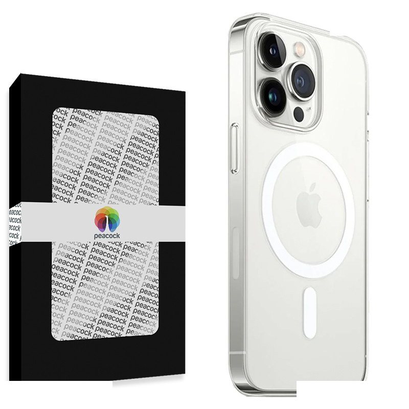 کاور گوشی موبایل اپل iPhone 13 Pro Max پیکوک مدل Clear Magsafe