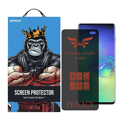 گلس گوشی سامسونگ Galaxy S10 Plus اپیکوی مدل Nano-Privacy پرایوسی گلس گوشی سامسونگ Galaxy S10 Plus اپیکوی مدل Nano-Privacy پرایوسی