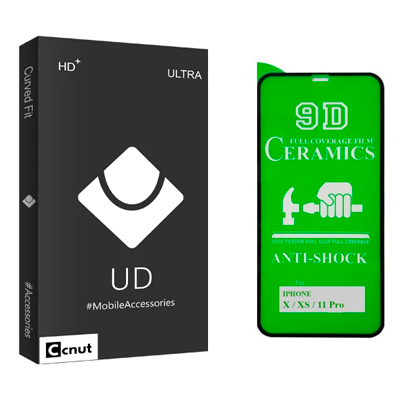 محافظ صفحه نمایش سرامیکی گوشی اپل iPhone 11 Pro - XS - X کوکونات مدل UD Black محافظ صفحه نمایش سرامیکی گوشی اپل iPhone 11 Pro - XS - X کوکونات مدل UD Black