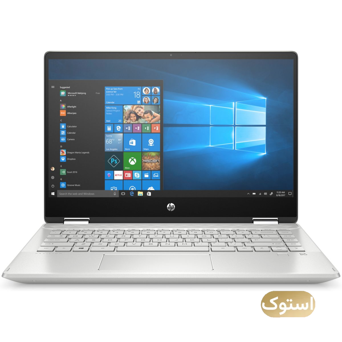 لپ تاپ استوک USED - اچ پی 14 اینچی مدل Pavilion X360 i5 10210U 8GB 256GB - رزگلد لپ تاپ استوک USED - اچ پی 14 اینچی مدل Pavilion X360 i5 10210U 8GB 256GB - رزگلد-small-image