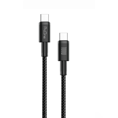 کابل تبدیل USB-C پرووان مدل PCC111 100W PD طول 1 متر کابل تبدیل USB-C پرووان مدل PCC111 100W PD طول 1 متر