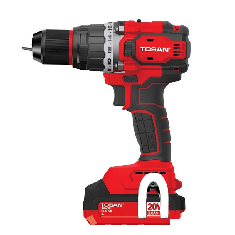 دریل پیچ گوشتی چکشی براشلس 13 میلی متری 20 ولت توسن مدل 9620BHS دریل پیچ گوشتی چکشی براشلس 13 میلی متری 20 ولت توسن مدل 9620BHS