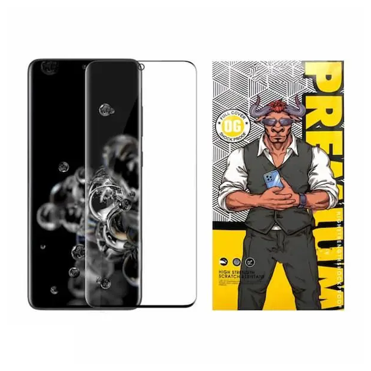 گلس گوشی سامسونگ Galaxy S20 Ultra اوجی مدل شیشه ای فول چسب 9H گلس گوشی سامسونگ Galaxy S20 Ultra اوجی مدل شیشه ای فول چسب 9H