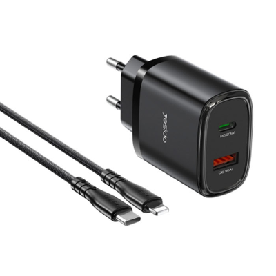 شارژر دیواری یسیدو 20 وات مدل YC47 به همراه کابل لایتنینگ شارژر دیواری یسیدو 20 وات مدل YC47 به همراه کابل لایتنینگ