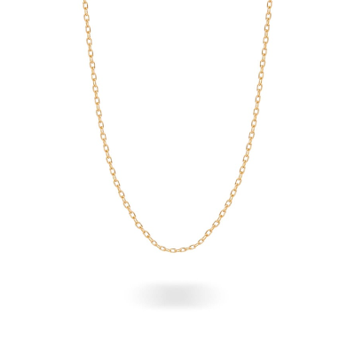 زنجیر طلا زنانه طرح فلامینگو ساده 15 قو طلایی مدل 45 سانتی متر زنجیر طلا زنانه طرح فلامینگو ساده 15 قو طلایی مدل 45 سانتی متر