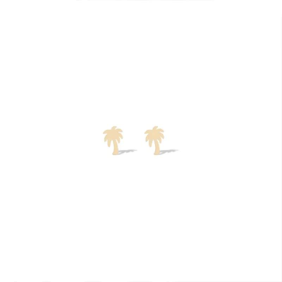 گوشواره طلا زنانه طرح نخل قو طلایی گوشواره طلا زنانه طرح نخل قو طلایی