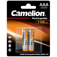 باتری نیم قلمی قابل شارژ کملیون مدل Ni-MH Rechargeable بسته 2 عددی - ظرفیت 1100 میلی آمپر باتری نیم قلمی قابل شارژ کملیون مدل Ni-MH Rechargeable بسته 2 عددی - ظرفیت 1100 میلی آمپر