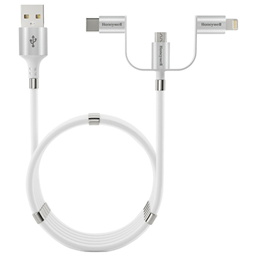 کابل تبدیل USB به USB-C/ لایتنینگ/ microUSB هانیول مدل HC000041/CBL/MGT کابل تبدیل USB به USB-C/ لایتنینگ/ microUSB هانیول مدل HC000041/CBL/MGT