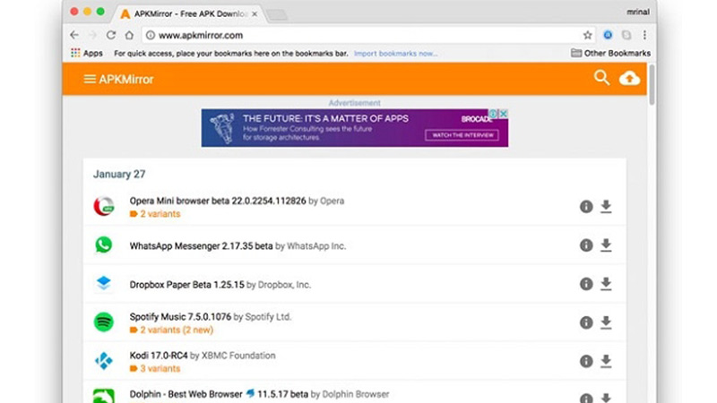 پیدا کردن فایل نصبی apk در اینترنت