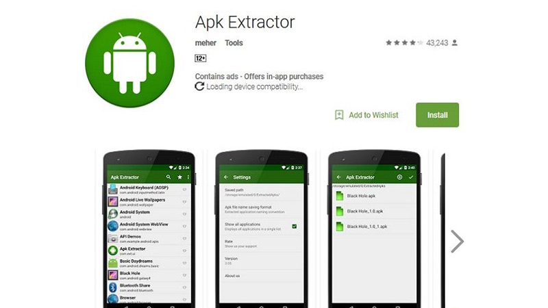 برنامه apk extractor