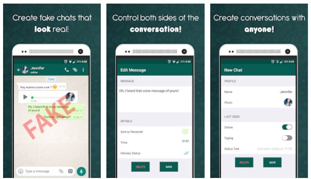 اپلیکیشن Fake Chat Conversations